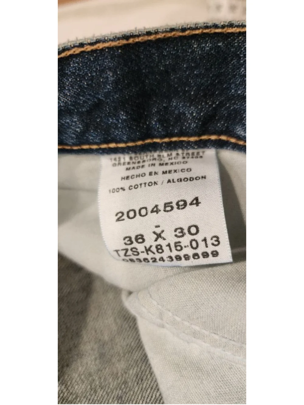 Lee Men's Relaxed Straight Leg Jeans Blue Denim 100% Cotton 36x30 Classic Fit